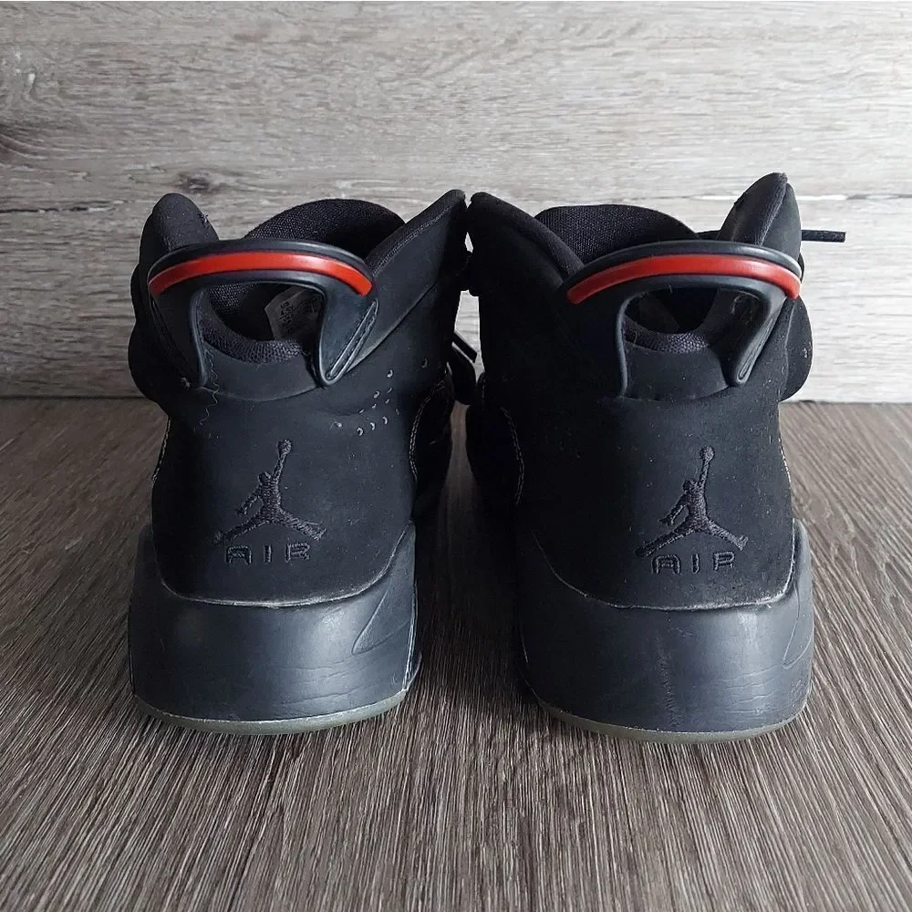 NIKE AIR JORDAN 6-17-23 BLACK UNIVERSITY RED WHITE DM1159-003 SIZE 4.5Y